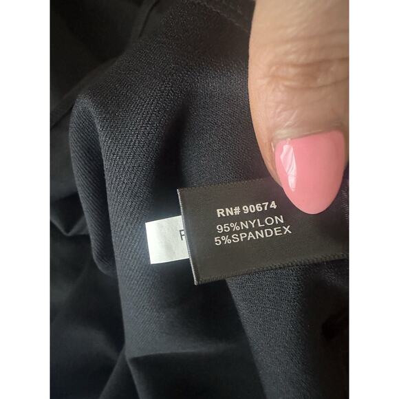 NWT Boston Proper Size Small Black 3/4 Sleeve Gold Grommet Maxi Dress - Picture 12 of 12